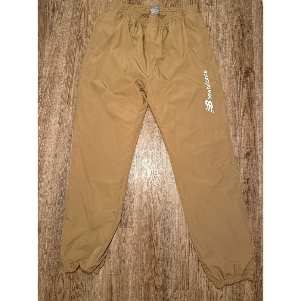 New Balance Mens XL Tan Khaki Track Pants Joggers Athletic Running Training - Picture 4 of 12